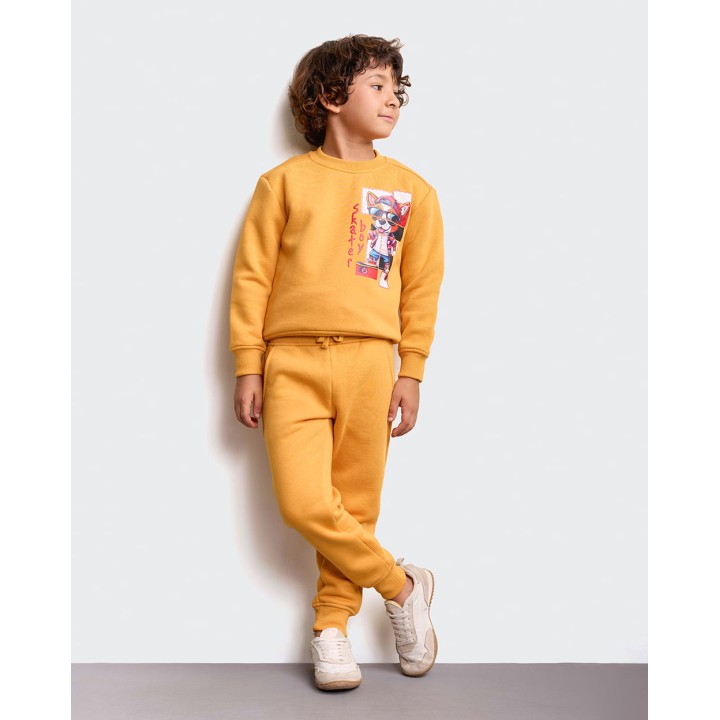 Pack Pantalón Niño Tobias Mostaza Glow/niquel Poly Htr