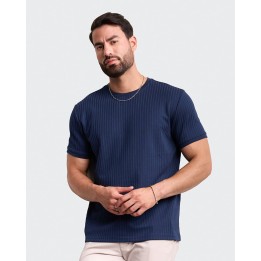 Polo Hombre Salas Azul Nautico Seda