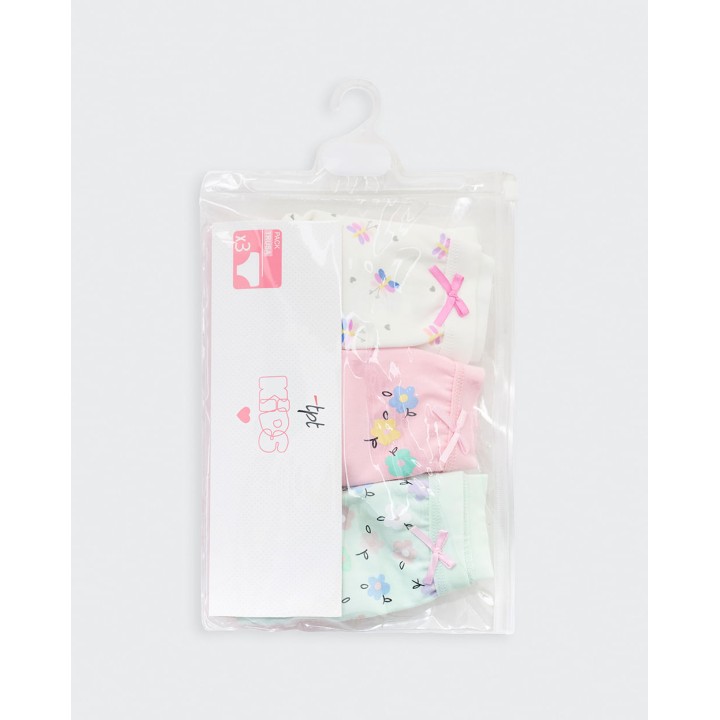 Trusa Tripack Niña Lena Verde Pastel / Rosado / Coco
