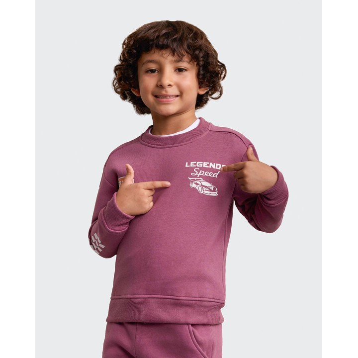 Polera Niño Franklin Malva Deco