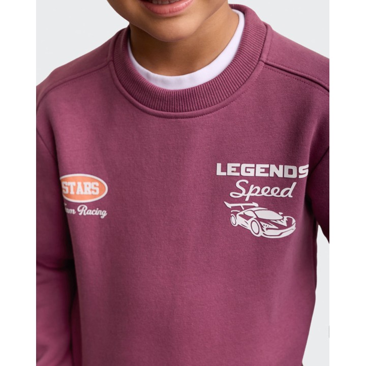 Polera Niño Franklin Malva Deco