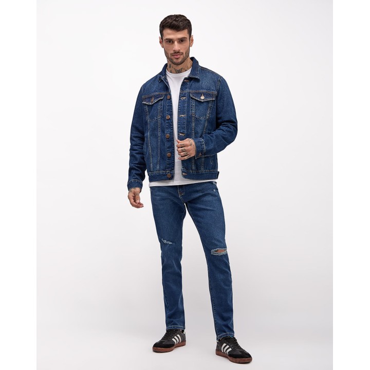 Casaca Jean Hombre Nee Azul Oscuro