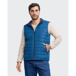 Chaleco Reversible Hombre Julian Azul Pacífico