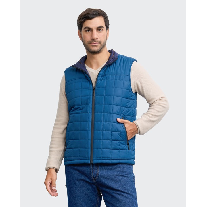 Chaleco Reversible Hombre Julian Azul Pacífico