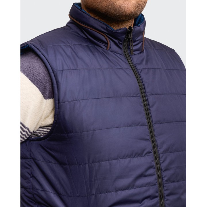 Chaleco Reversible Hombre Julian Azul Pacífico