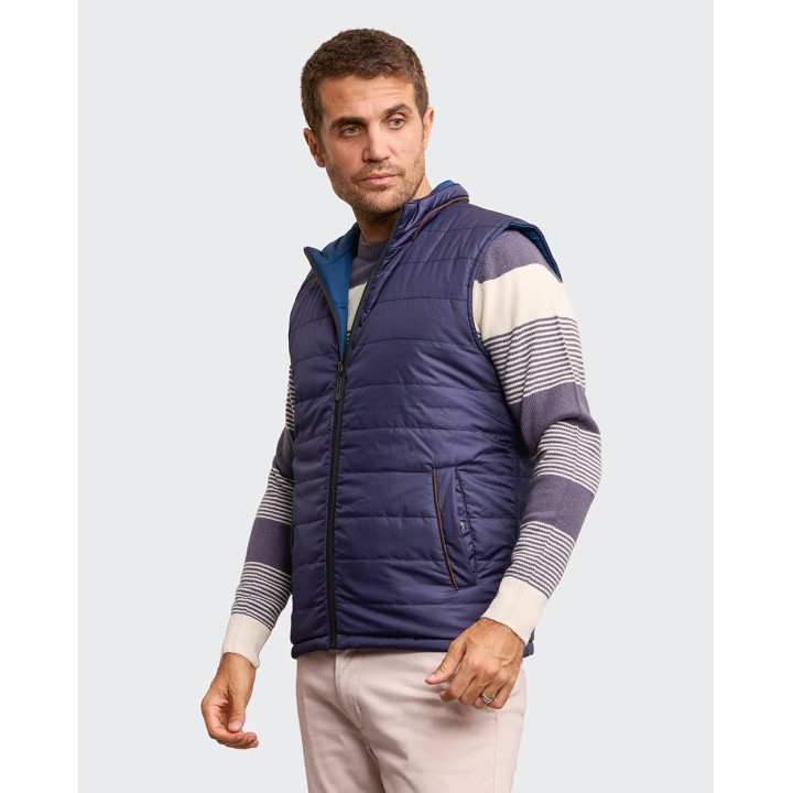 Chaleco Reversible Hombre Julian Azul Pacífico