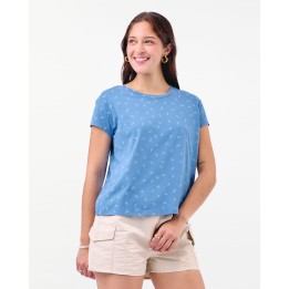 Polo Mujer Main Azul Campana