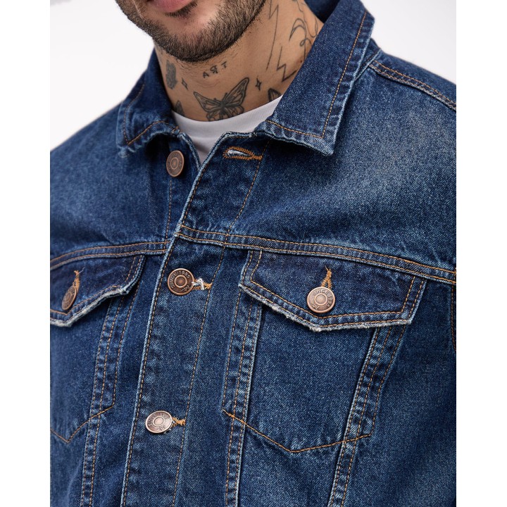 Casaca Jean Hombre Nee Azul Oscuro