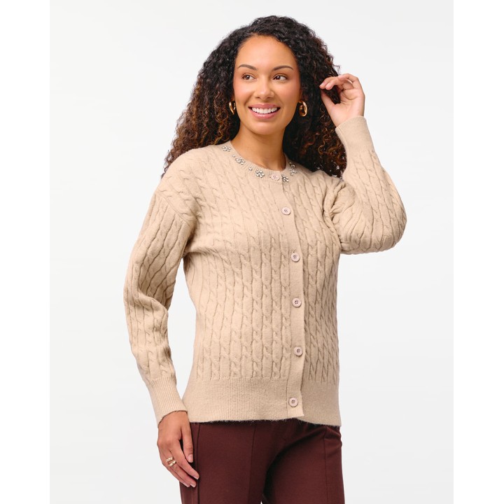 Chompa Mujer Chenil 3 Beige Arena