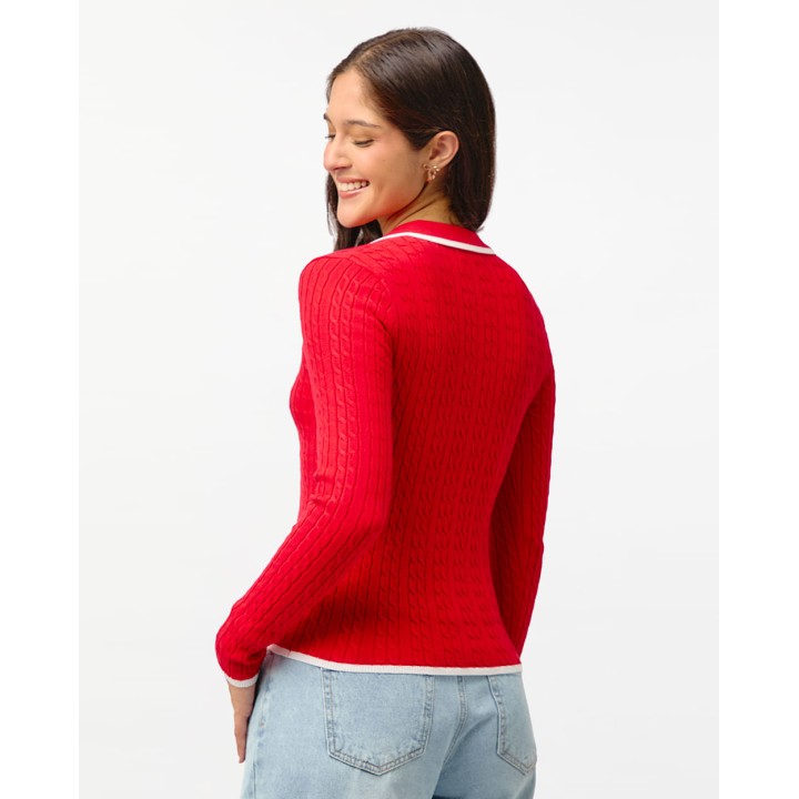 Chompa Mujer Cona Rojo