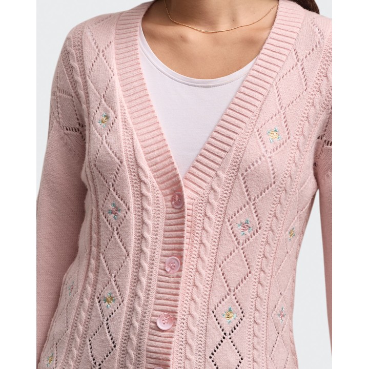 Chompa Mujer Cilia Rosado Wood