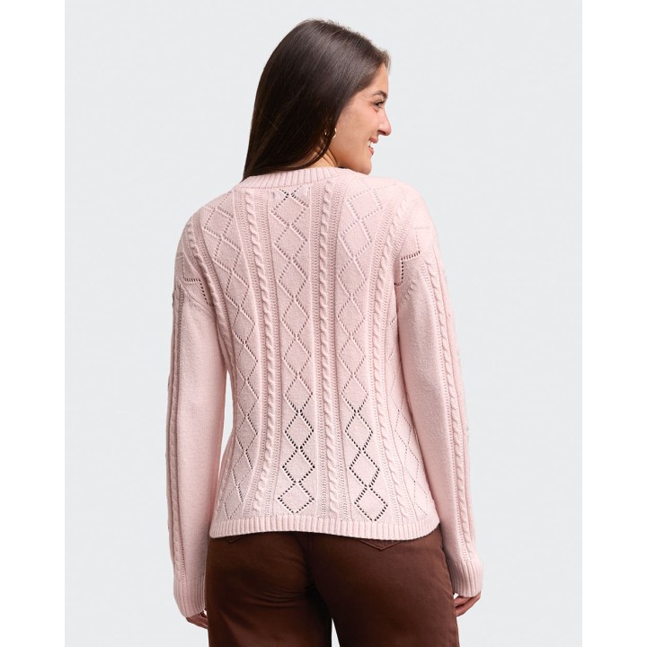 Chompa Mujer Cilia Rosado Wood
