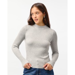 Chompa Mujer Chloe Grey Fit Poly Htr