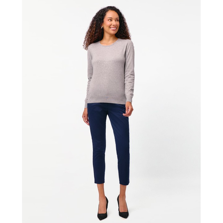 Chompa Mujer Namora 3 Gris Melange