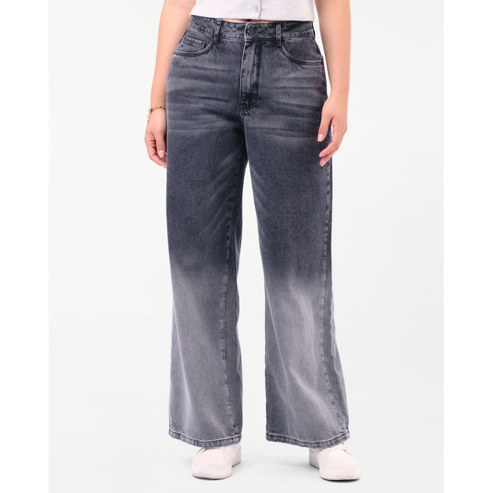 Jean Mujer Ruby Total Grey
