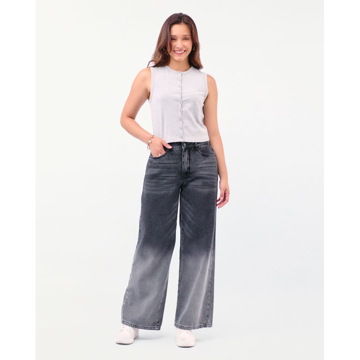 Jean Mujer Ruby Total Grey