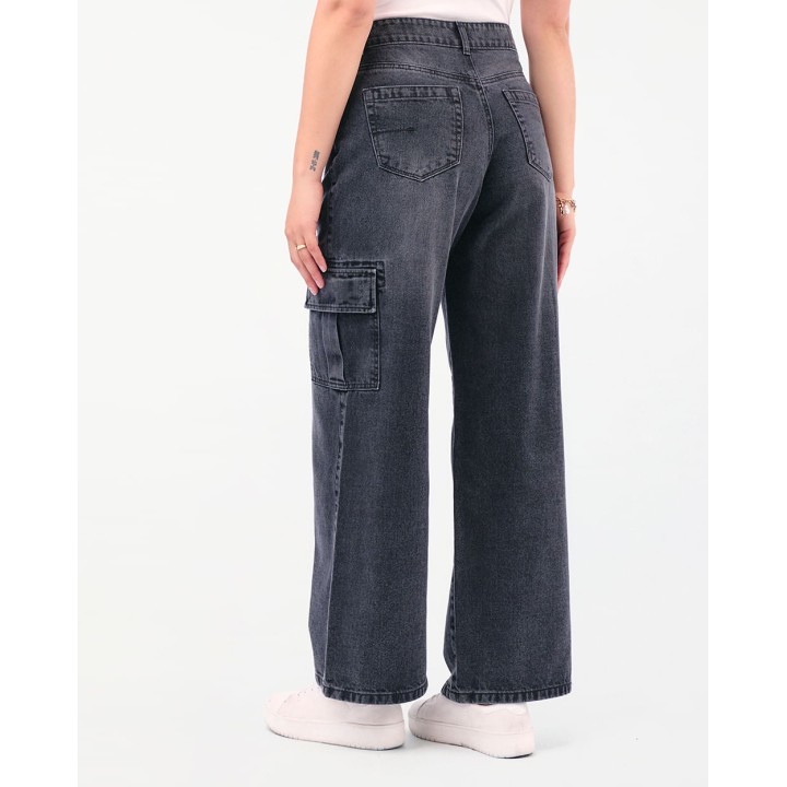 Jean Mujer Mayah Total Stone Gray