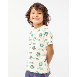 Polo Niño Sandro Crema Pastel
