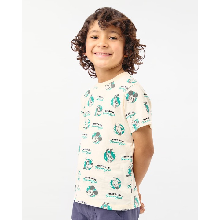 Polo Niño Sandro Crema Pastel