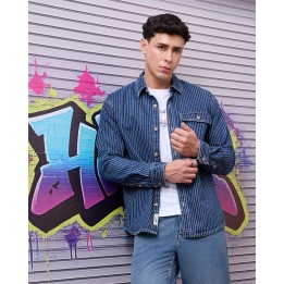 Camisa Hombre Nero Medium Wash