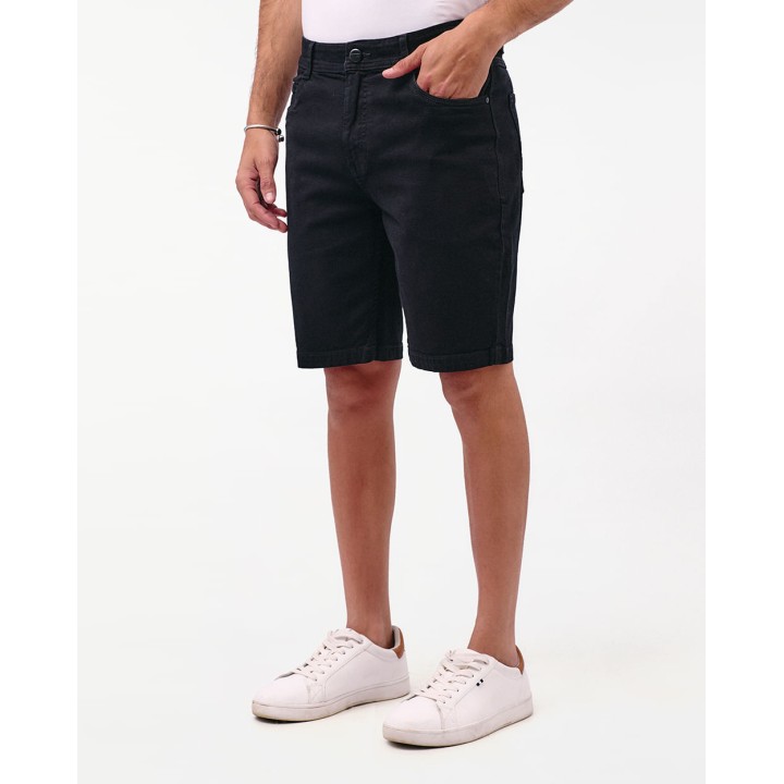 Bermuda Denim Hombre Mbappe Total Black