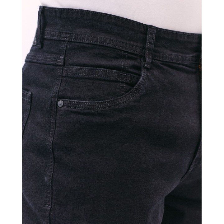Bermuda Denim Hombre Mbappe Total Black