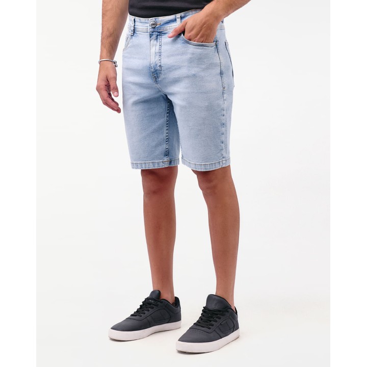 Bermuda Denim Hombre Mbappe Total Frost Sky