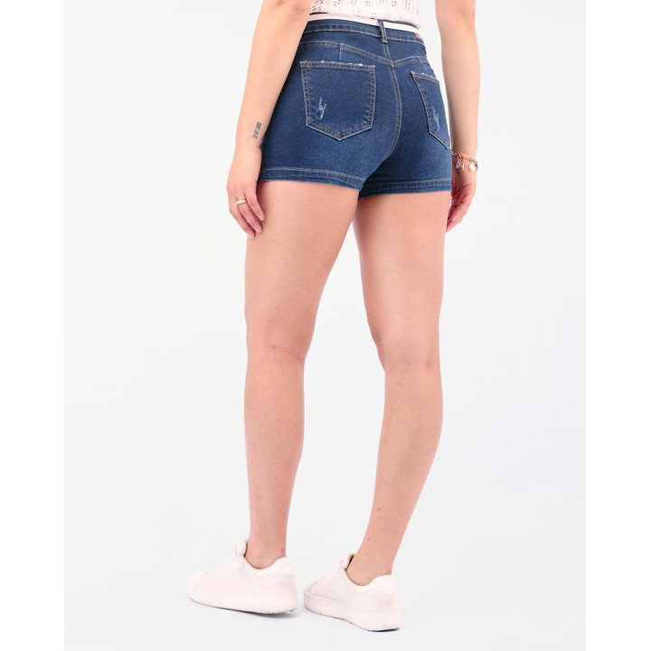 Short Denim Mujer Florencia Dark Wash