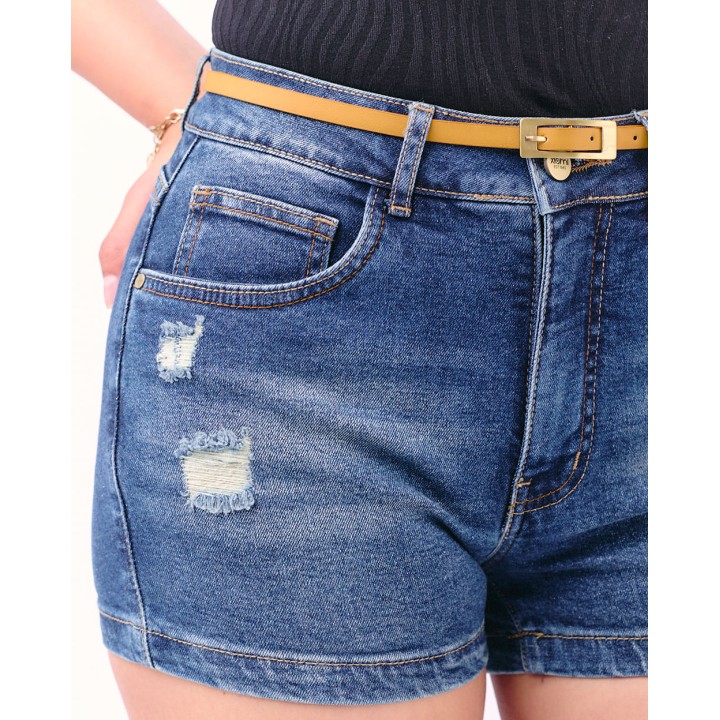 Short Denim Mujer Florencia Dirty Wash