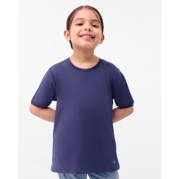 Polo Niña Marcela Azul Nautico Seda