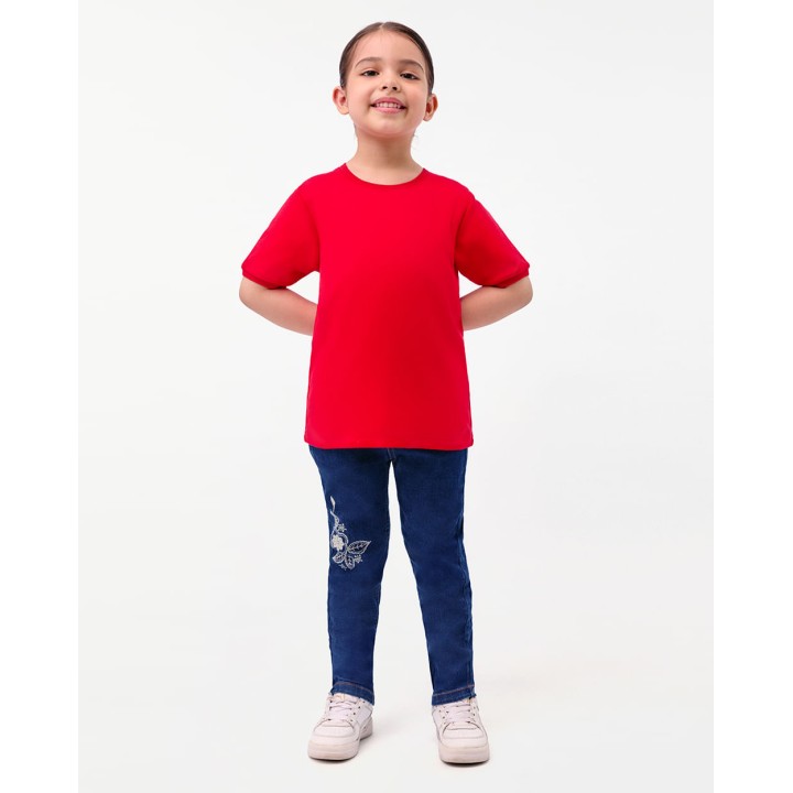 Polo Niña Marcela Rojo Fuerte