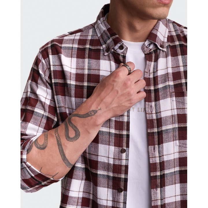 Camisa Hombre Tomus Guinda Taw