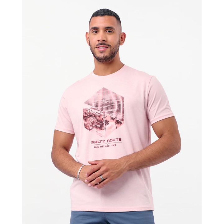 Polo Hombre Ronald Rosado Wood