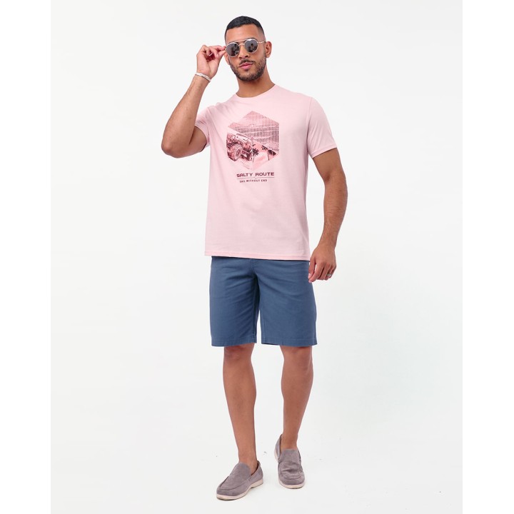 Polo Hombre Ronald Rosado Wood