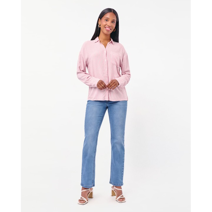 Blusa Mujer Ania Palo Rosa Garnet