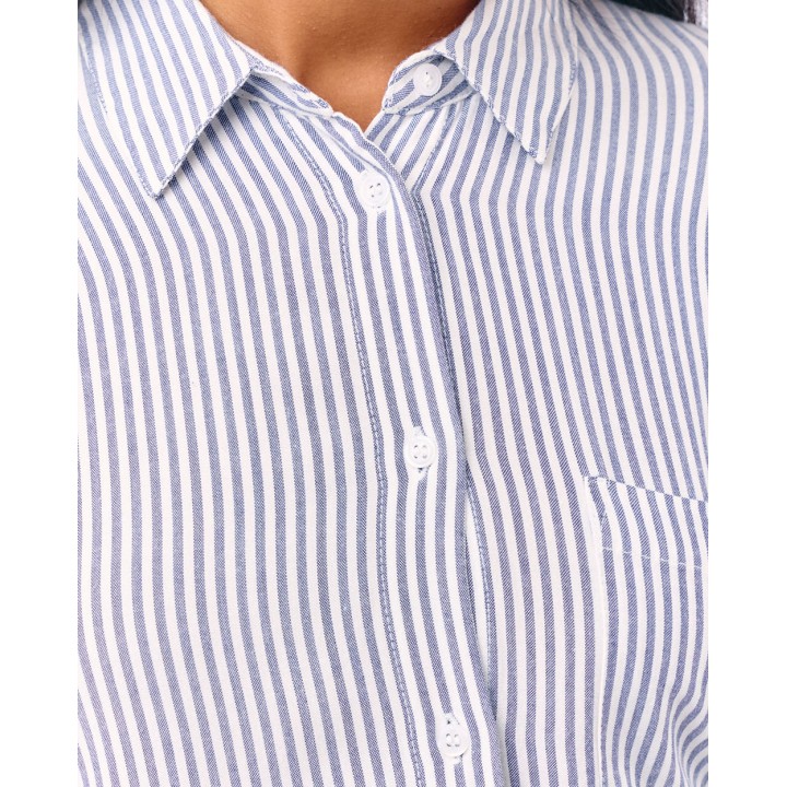 Blusa Mujer Ania Azul Oxford