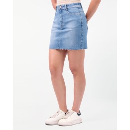 Falda Denim Mujer Zalime Total Bleach