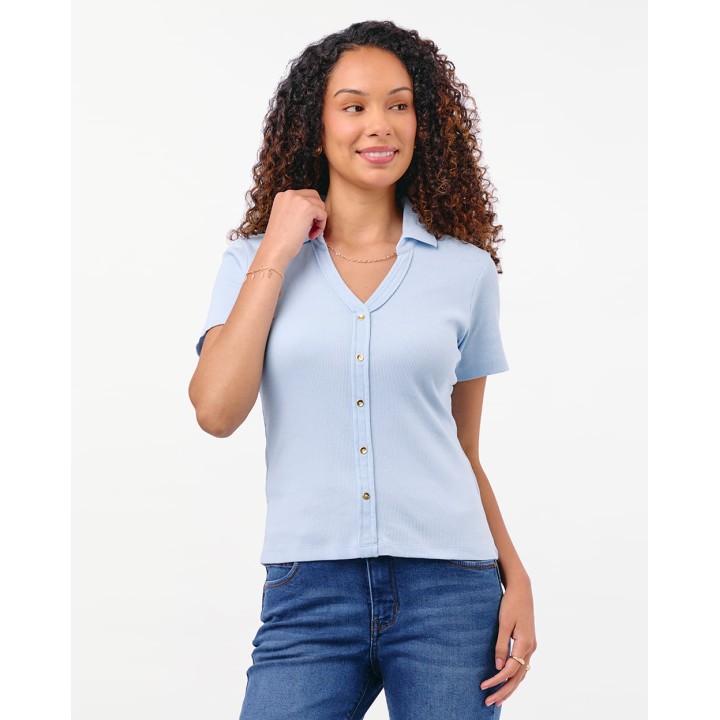 Polo Mujer Supriya Celeste