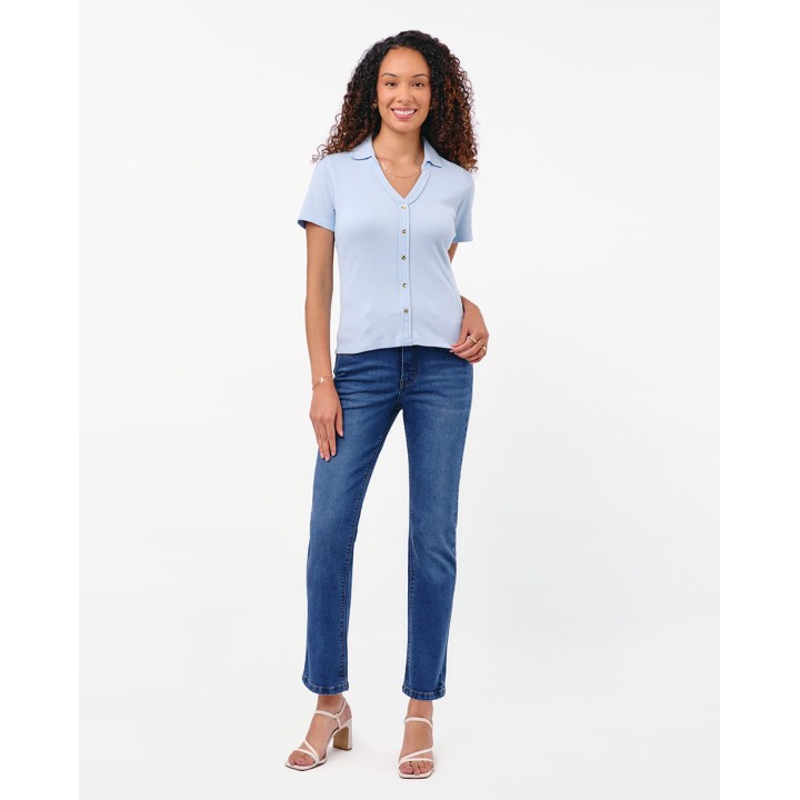 Polo Mujer Supriya Celeste