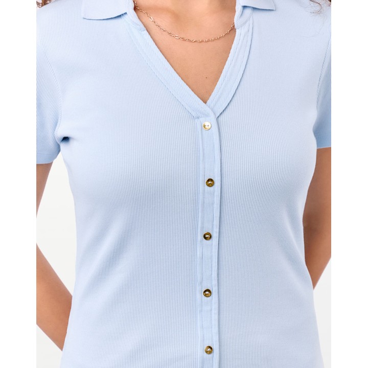 Polo Mujer Supriya Celeste