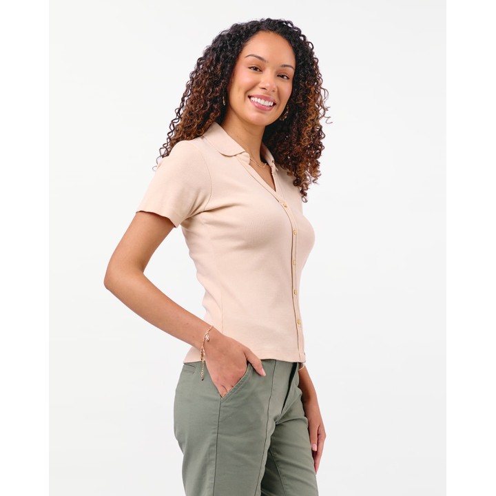 Polo Mujer Supriya Beige Crema