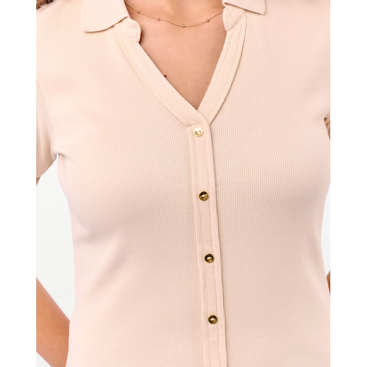 Polo Mujer Supriya Beige Crema