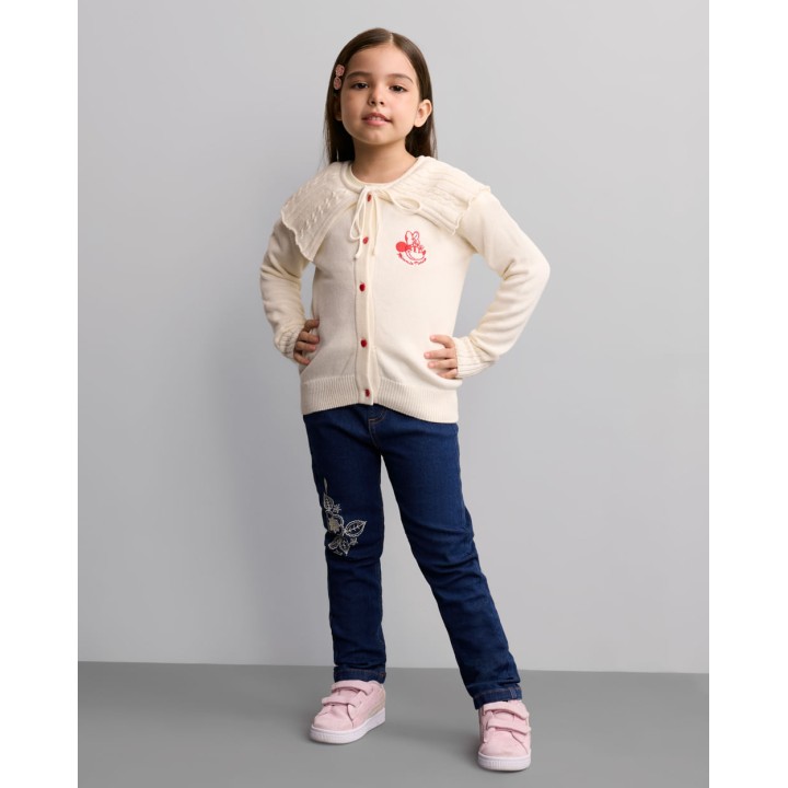 Chompa Niña Kendall Crema Angora