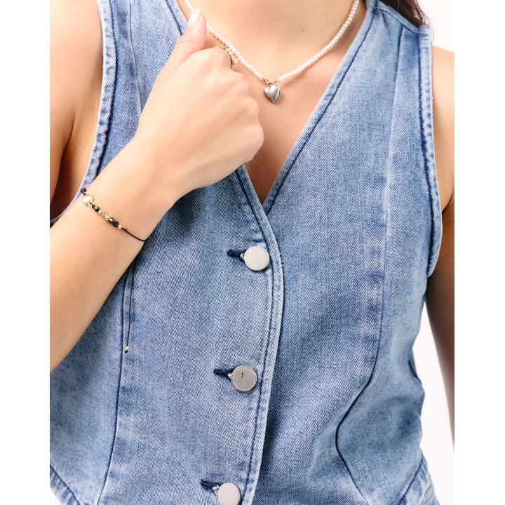 Chaleco Alexandra Mujer Medium Wash