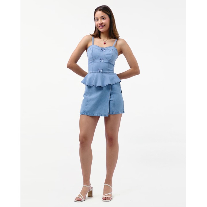 Top Denim Mujer Denise Total Light Bleach