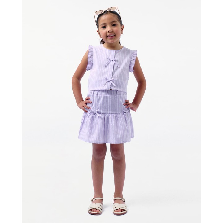 Falda Niña Macarena Lila Violeta