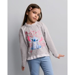 Polo Niña Cata Gris Melange