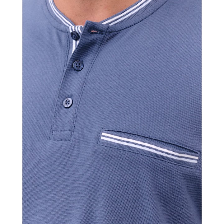 Polo Hombre Maxwell Azul Pacífico