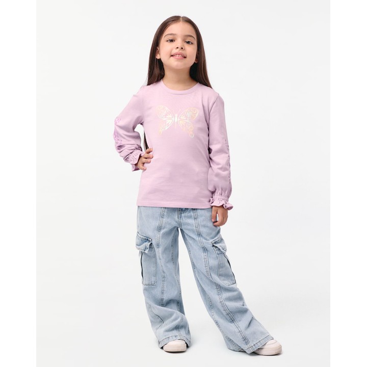 Polo Niña Mariamanda Lila Frío