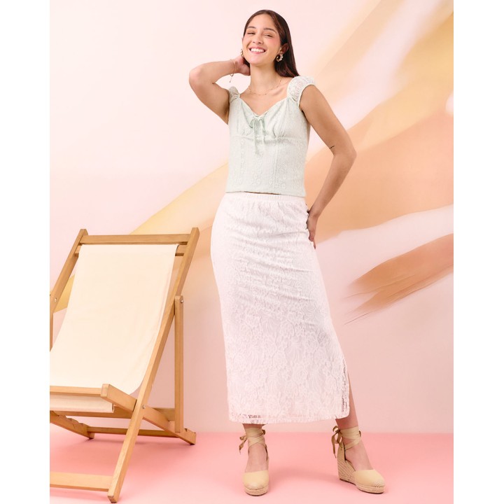 Top Mujer Masha Verde Pastel